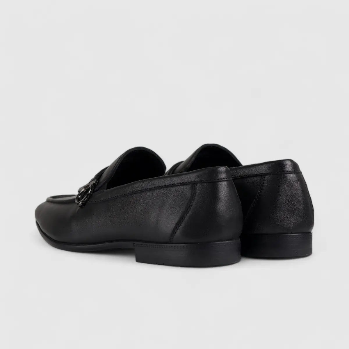 Formales Leather Loafers Black 678A-53 Loafers | familyshoecentre