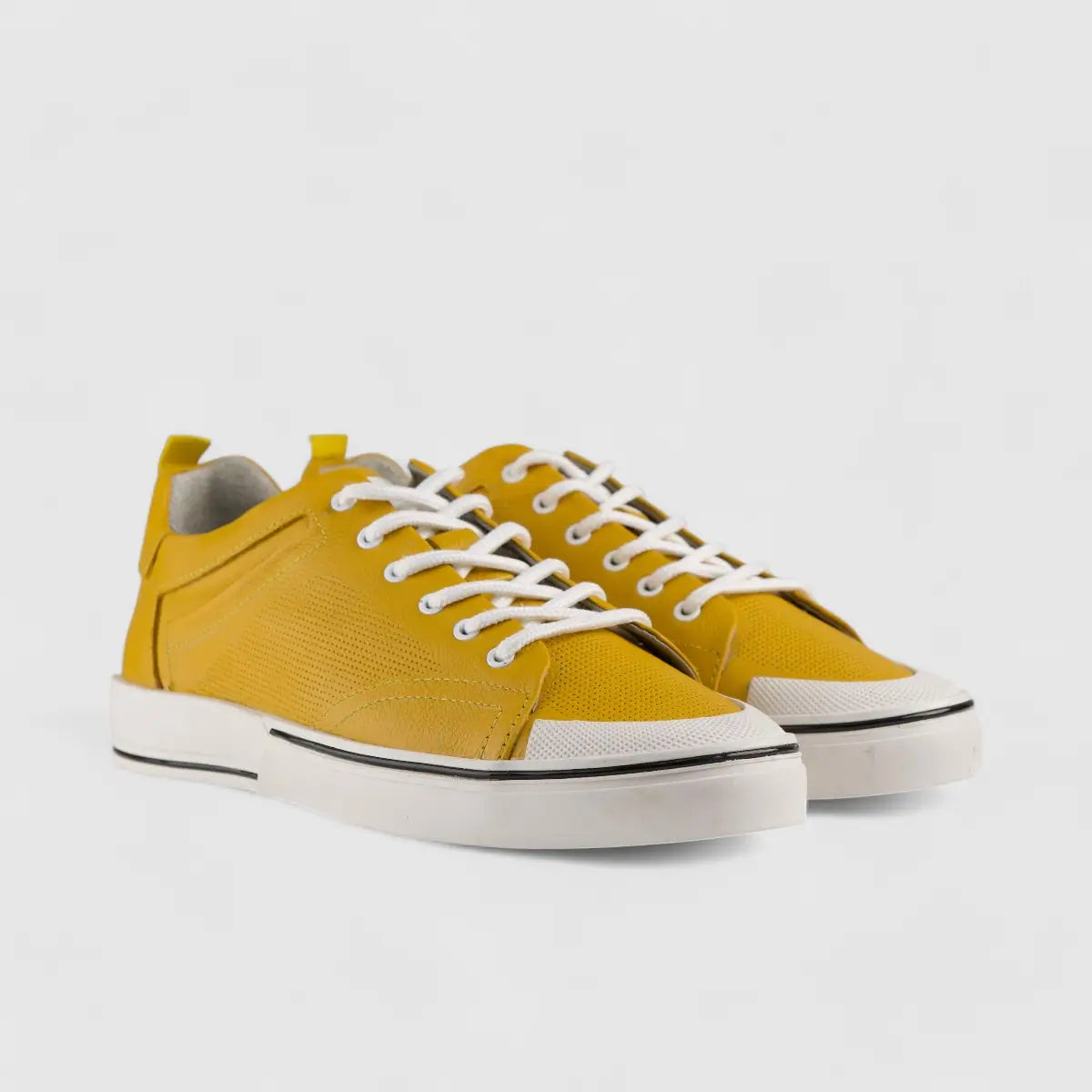 Bulletti Lace Up Sneaker Yellow 152-17294 Sneakers | familyshoecentre