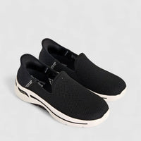 Skechers Ladies Comfort Slip Ins Go Walk Arch Fit 124879 Black/White SW99