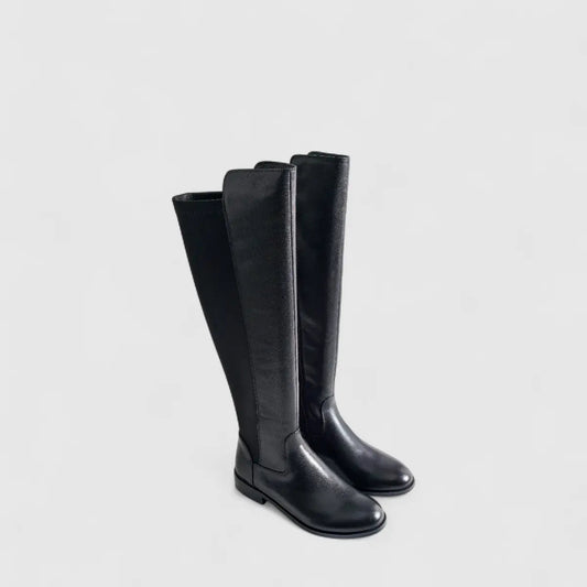 Bulbul Leather Long Boot Black LAR6009