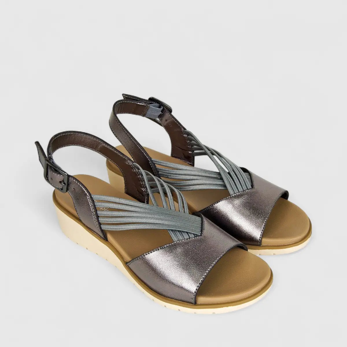 HP Ladies Comfort Wedge Everley HPL01444 Pewter HL264