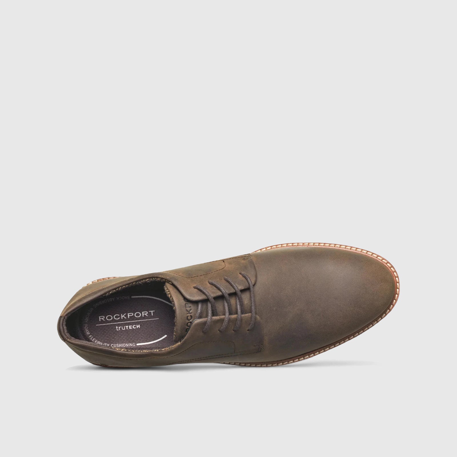 Rockport Cedric Lace Up Comfort Shoe Brown Oxfords | familyshoecentre