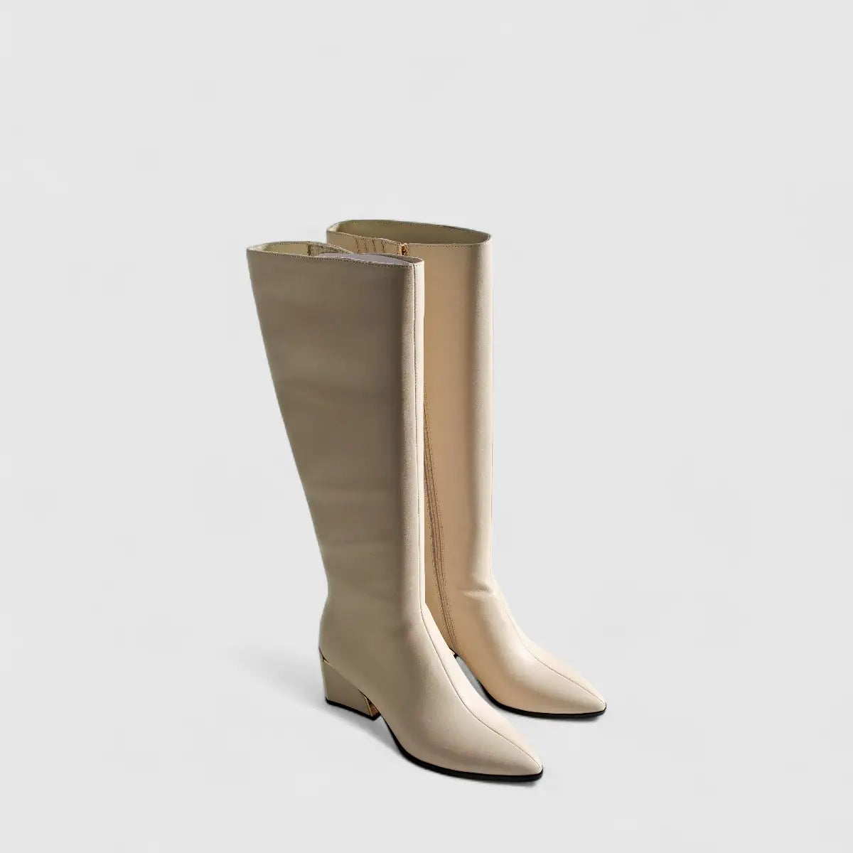 Bulbul Leather Long Boot White LAR6012 Boots | familyshoecentre