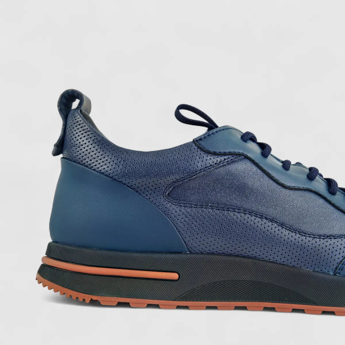 Babucci Men's Leather Sneaker  K25S681908-2A BAB028 Navy