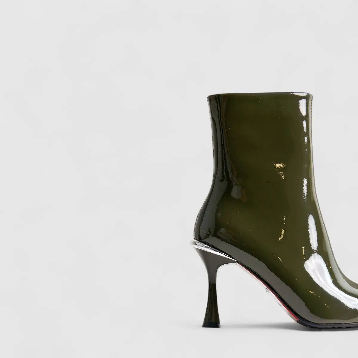 Bulbul Leather Ankle Boot Olive LAR6027