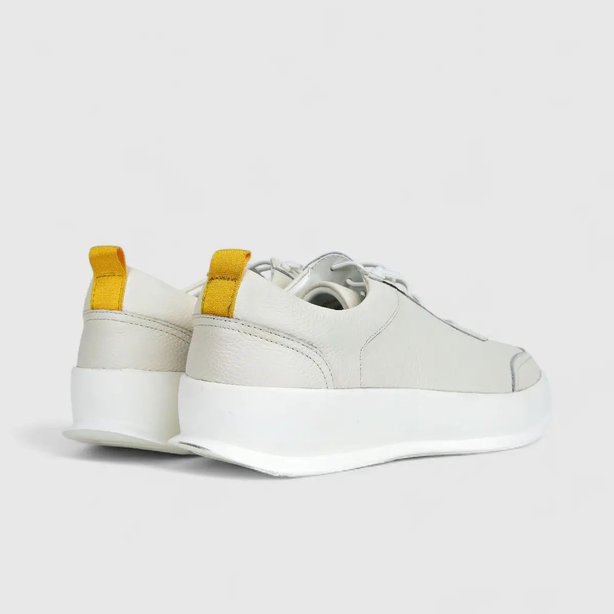 Formales Mens Leather Sneaker FM23818-20 White FK16