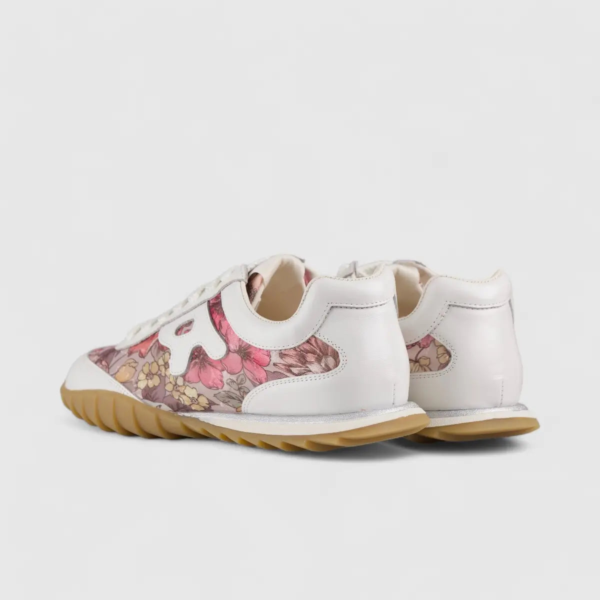 Morbido Ladies Leather Statement Sneakers White 1236-1 Sneakers | familyshoecentre