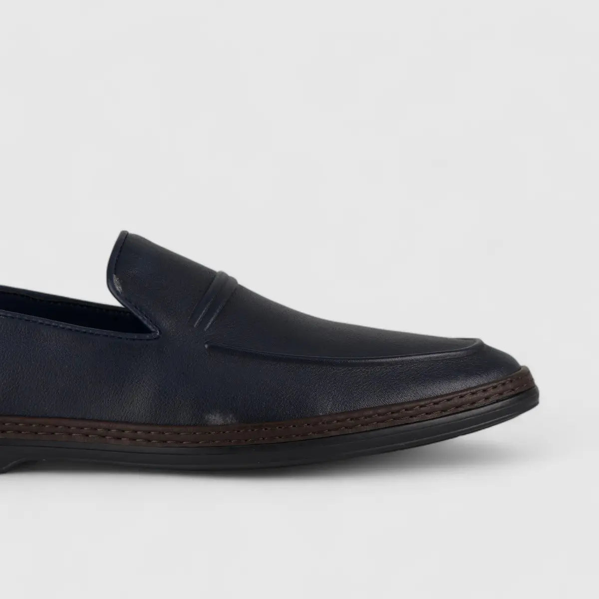 Formales Leather Loafers Navy 2173A-6 Loafers | familyshoecentre