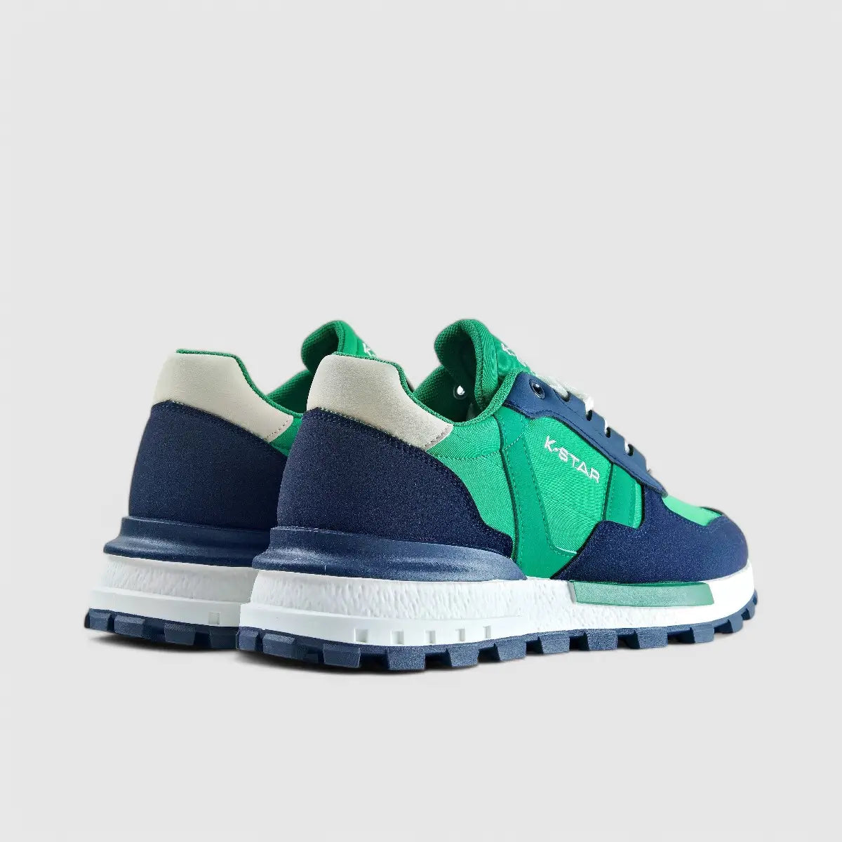 K7 Watch Sneaker Green/Navy 7041 K10 Sneakers | familyshoecentre