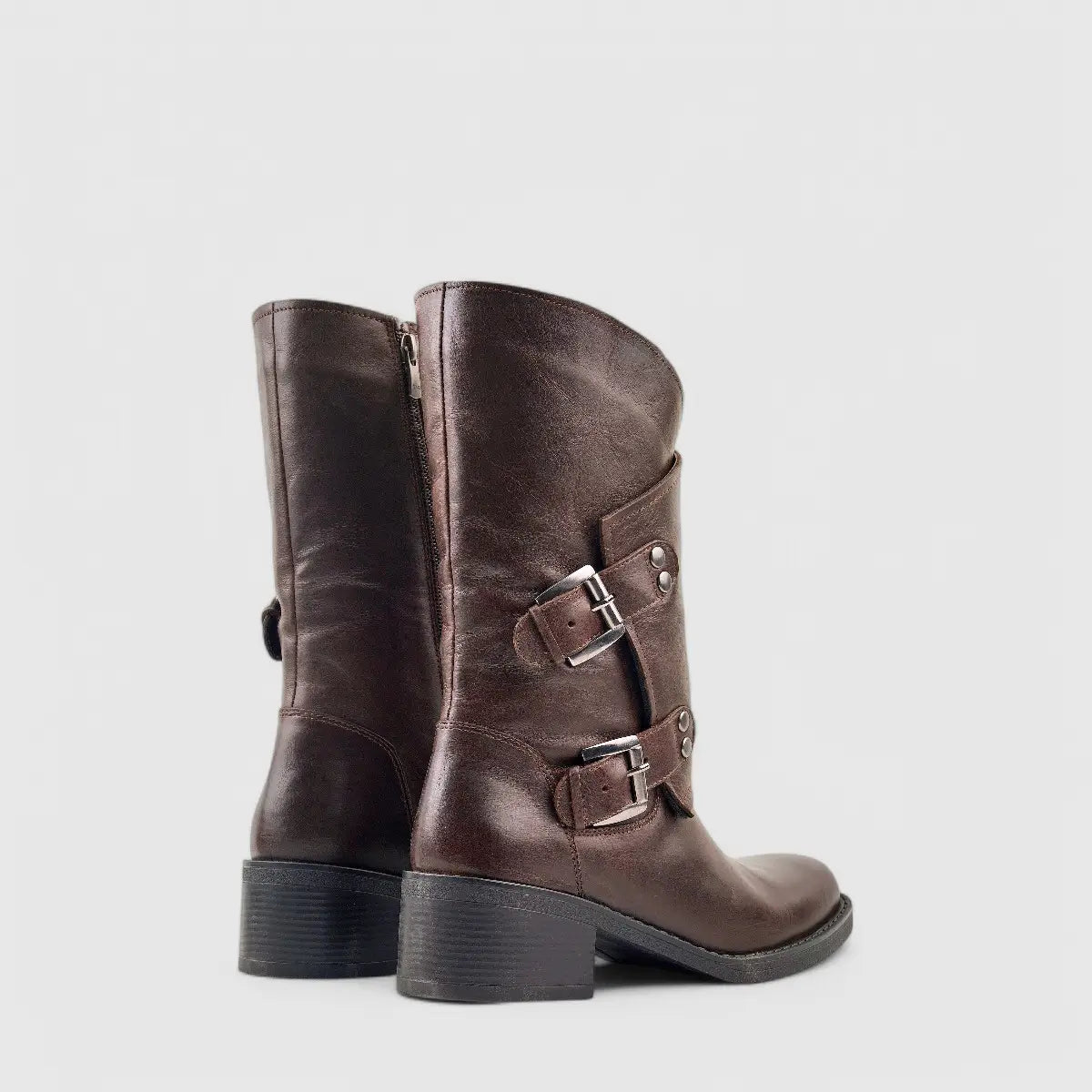 Sofia Mare Leather Boot Brown 11782 Boots | familyshoecentre