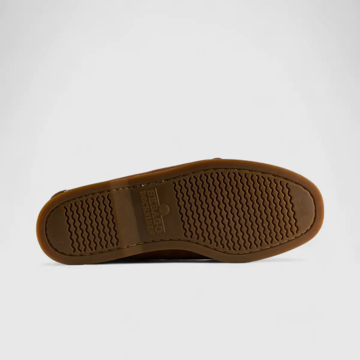 Sebago Docksides Portland Suede Brown Cognac Gum 7000G90 Loafers | familyshoecentre