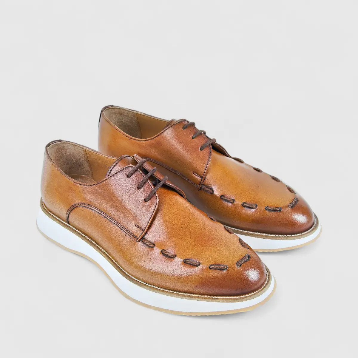 Bulletti Chunky Sole Oxfords Tan 96-267 BC7 Oxfords | familyshoecentre