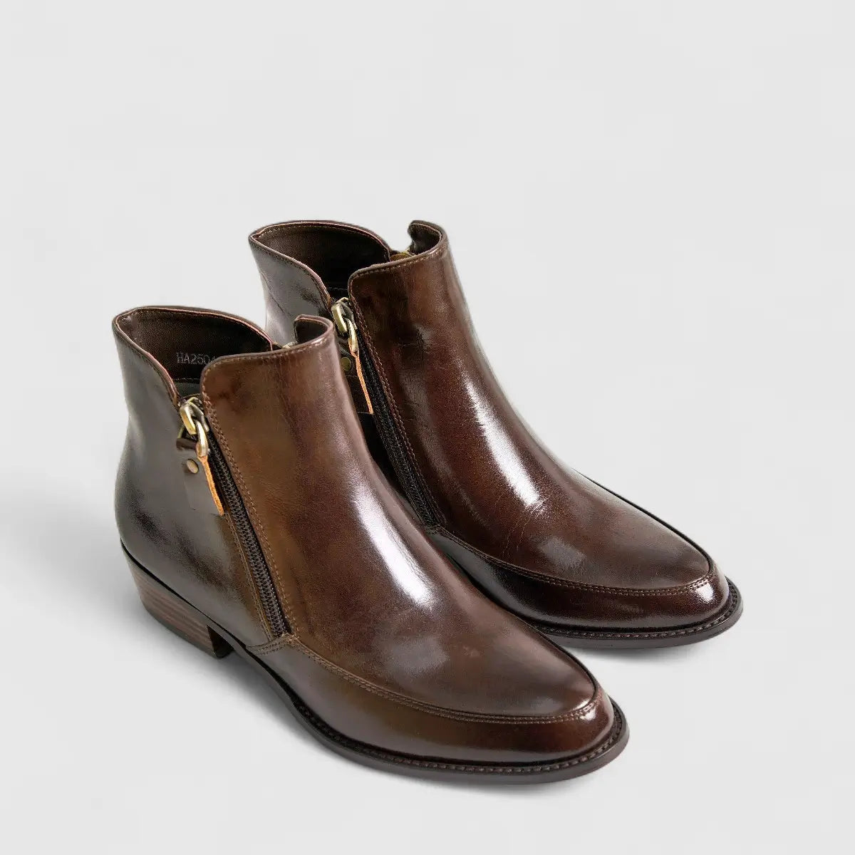 Bulbul Leather Ankle Boot Coffee HA2504