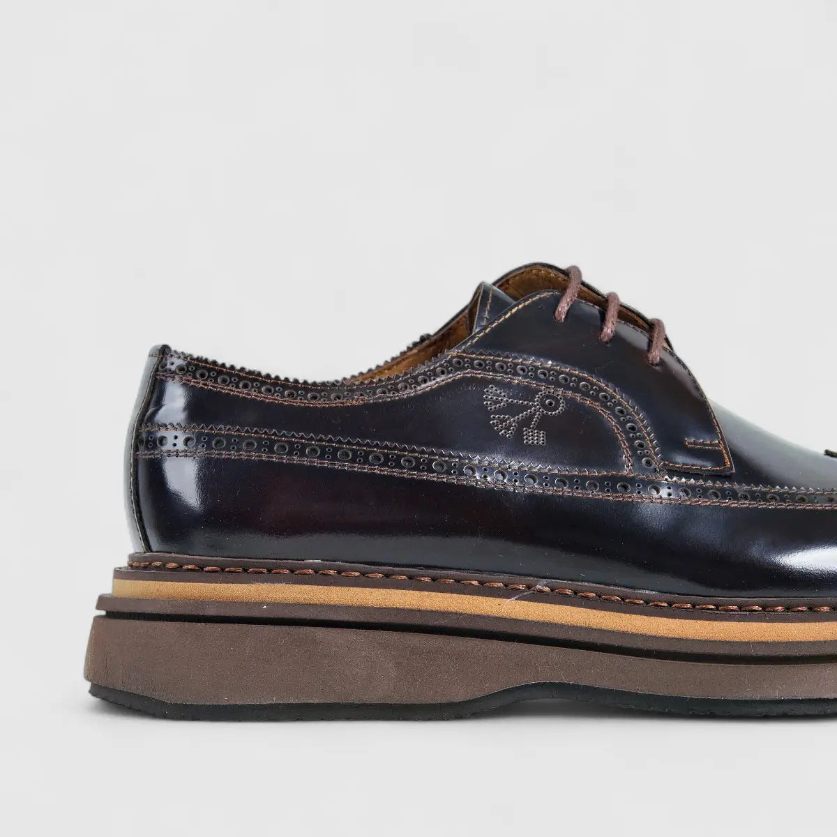 Bulletti Chunky Sole Oxfords Brown 124-30 BC24 Oxfords | familyshoecentre