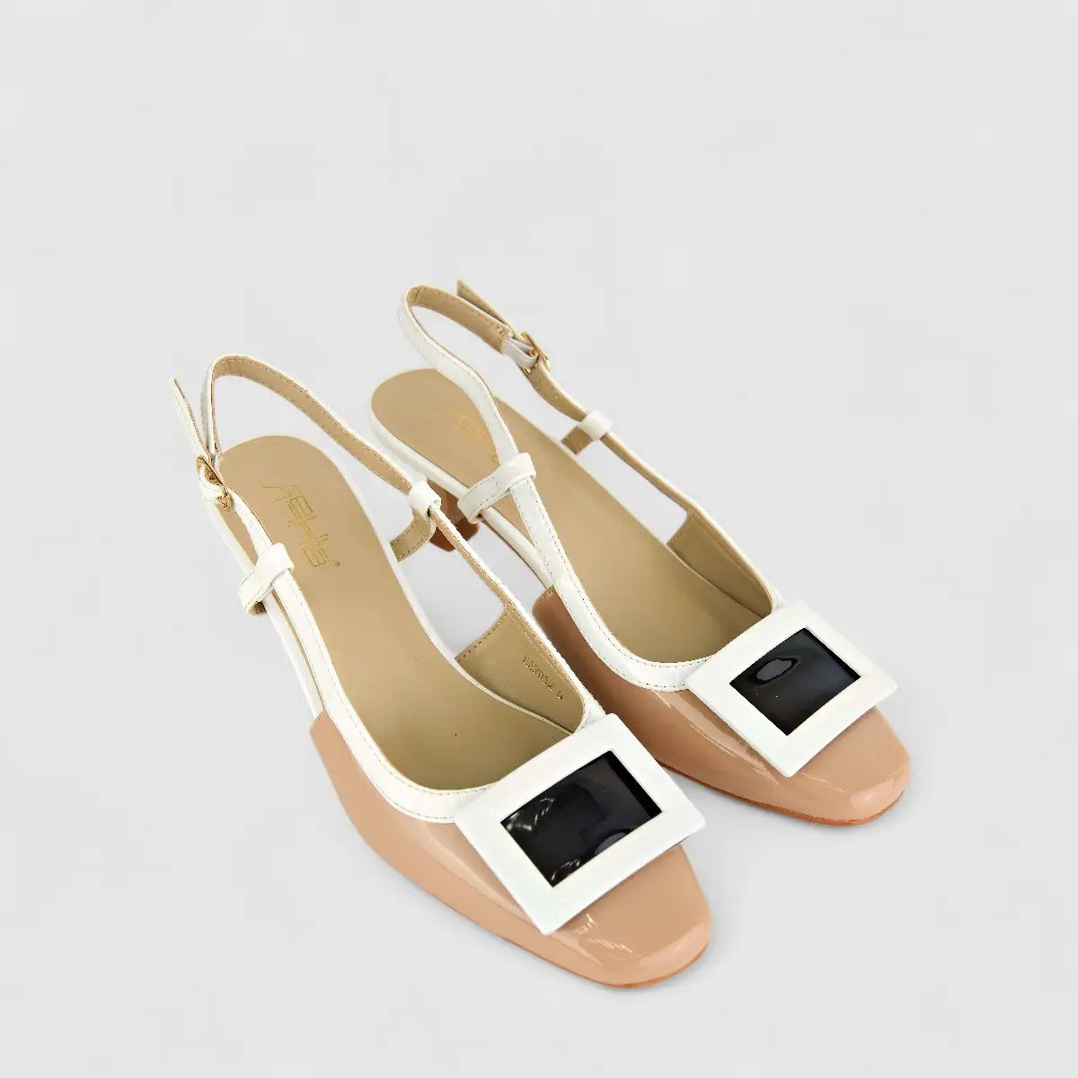 Bulbul Ladies Casual Sling Back HAR032 Beige Multi