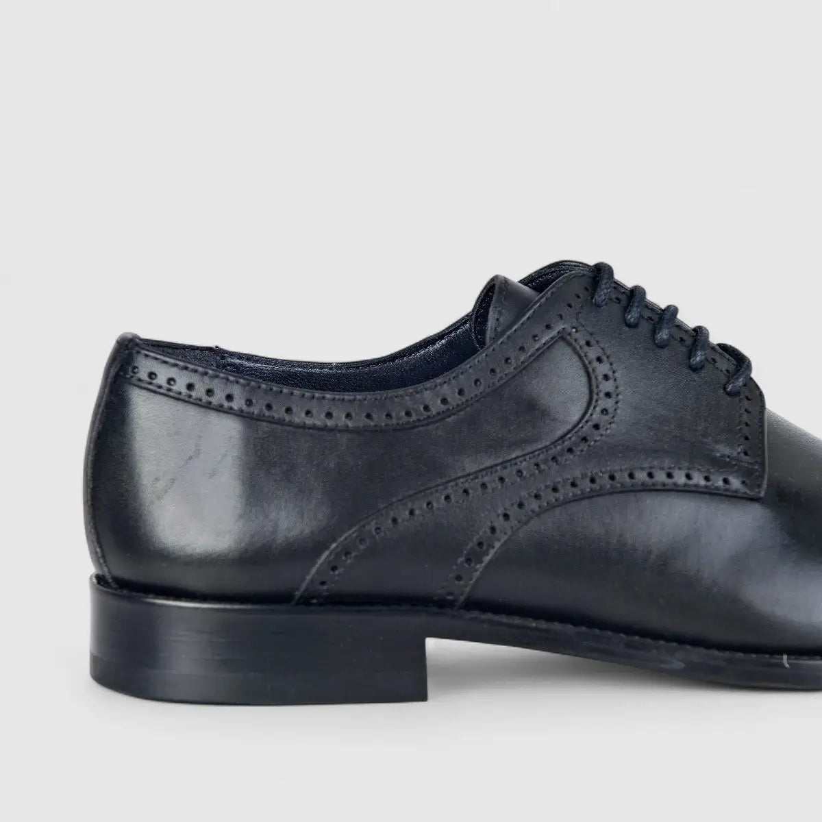 Florsheim Imperial Men's Derby Lace Up Punched Toe Cap Biga 123-19/001 Black EL26 Oxfords | familyshoecentre