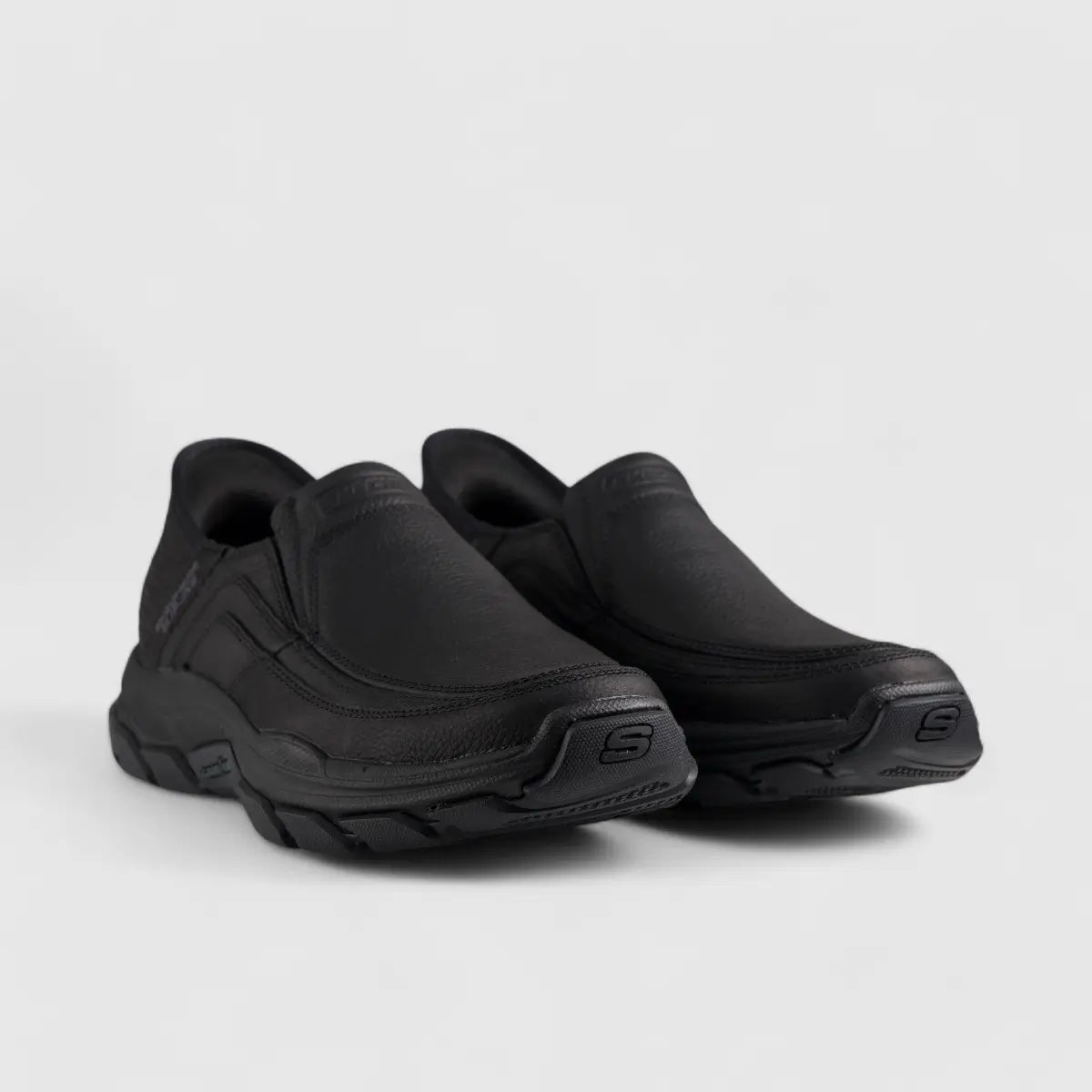 Skechers Comfort Slip Ons Black 204810 Slip-ons | familyshoecentre