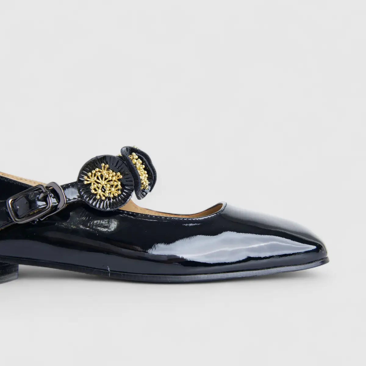 Morbido Ladies Leather Pump Black PON007