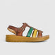 PC Ladies Comfort Sandal PCL10512 Tan Multi PC312