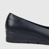 Hush Puppies Soft Style Ladies Comfort Wedge Pump Hotaru SSL01614 Black SS334