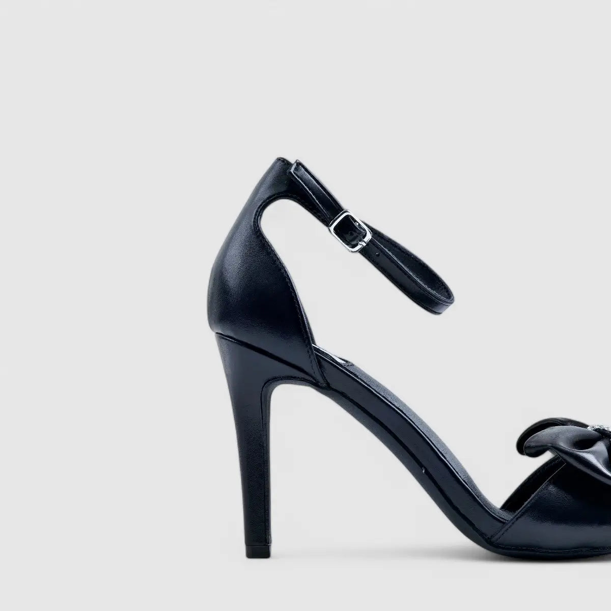 Footwork Dress Block Heel Evening Sandal Black 01683 Heels | familyshoecentre