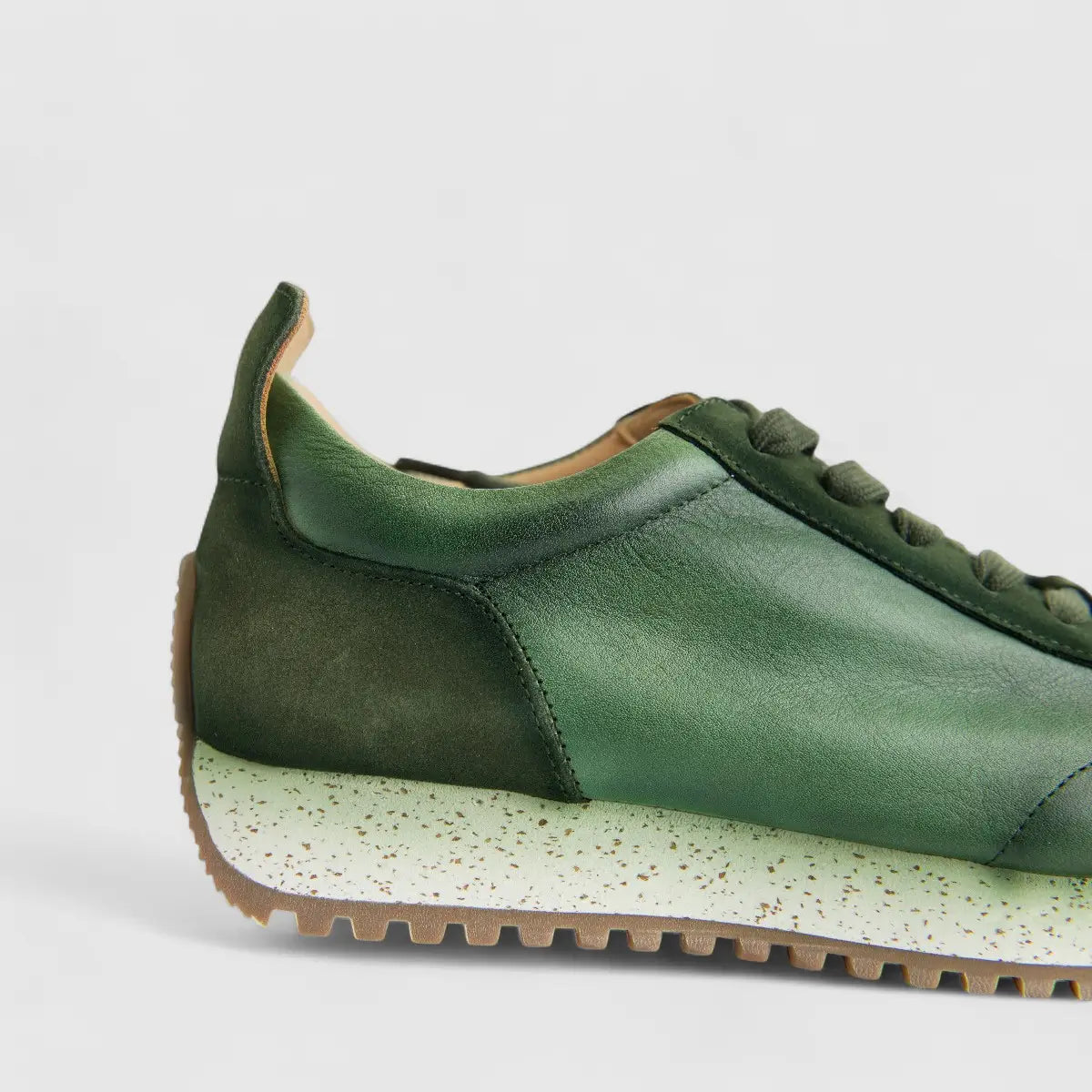 Bulletti Men's Leather Sneaker W2409050  Enzo Green BK16