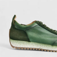 Bulletti Men's Leather Sneaker W2409050  Enzo Green BK16
