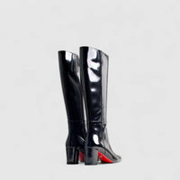 Bulbul Leather Long Boot Black LAR6011 Boots | familyshoecentre