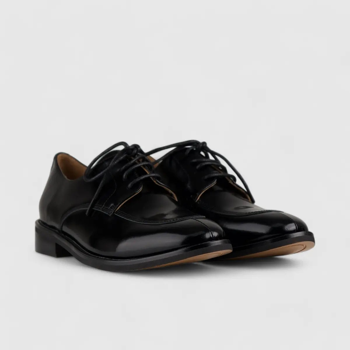 Morbido Leather Oxfords Black NSH500-16 Oxfords | familyshoecentre