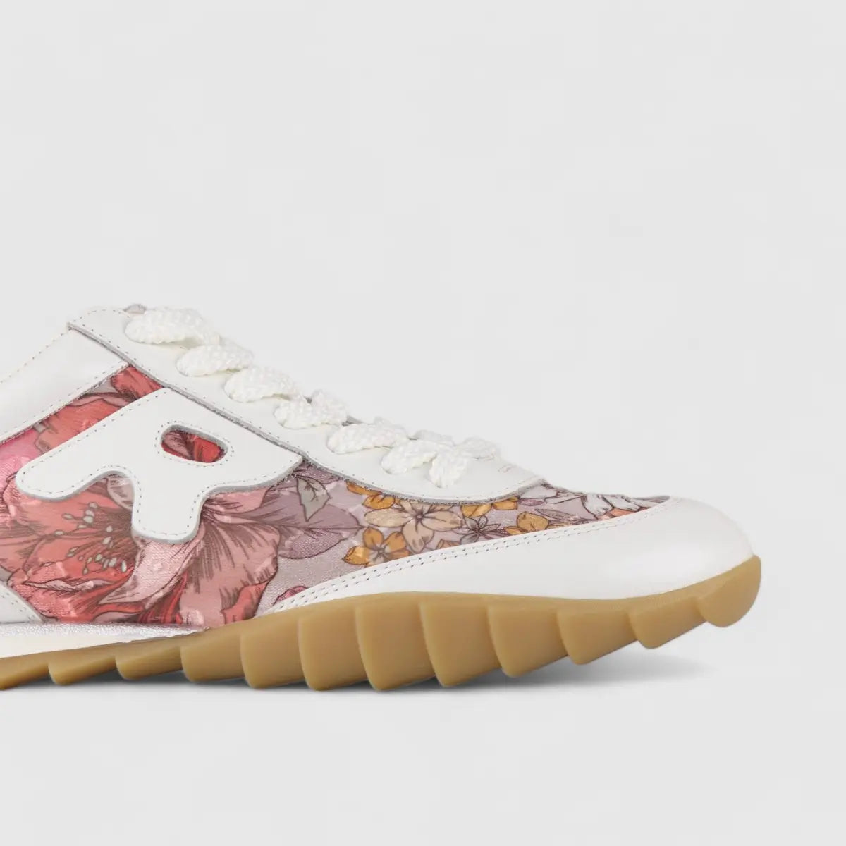 Morbido Ladies Leather Statement Sneakers White 1236-1 Sneakers | familyshoecentre