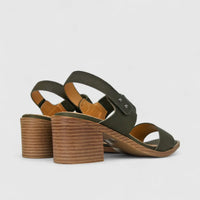 Hush Puppies Soft Style Ladies Block Heel Sandal Abrianna SSL01569 Olive SS282