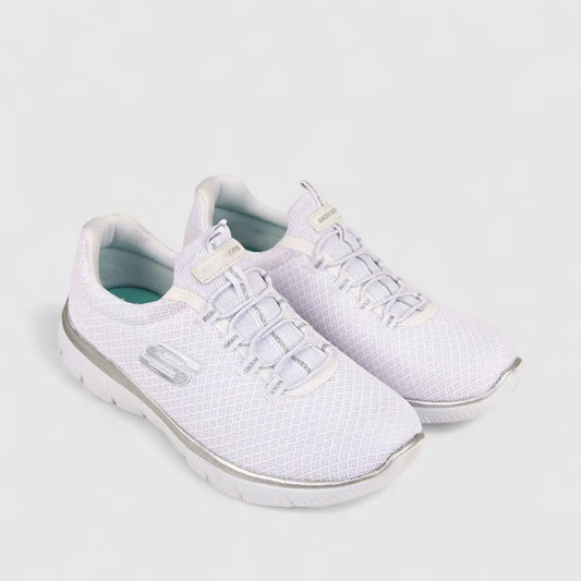 Skechers Ladies Comfort Sneaker Summits12980 White SW59