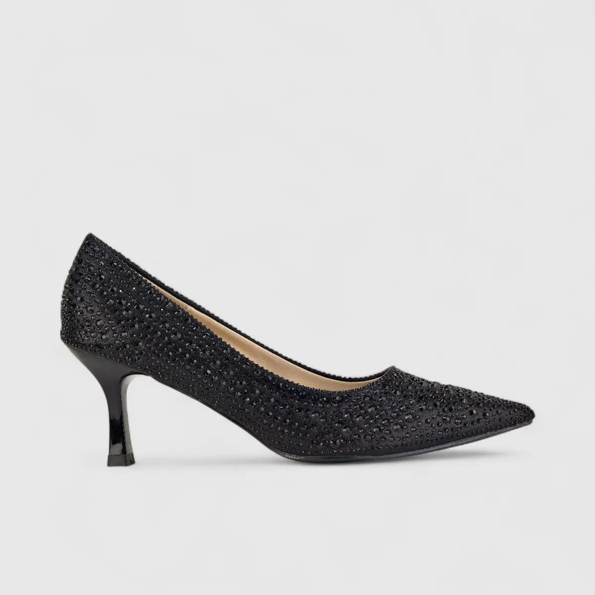 Bulbul Ladies Evening Court Shoe HAR033 Black