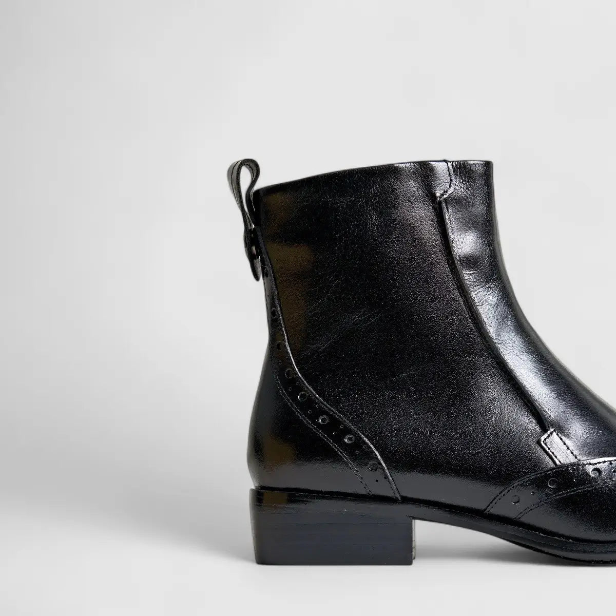 Bulbul Leather Ankle Boot Black HA2505