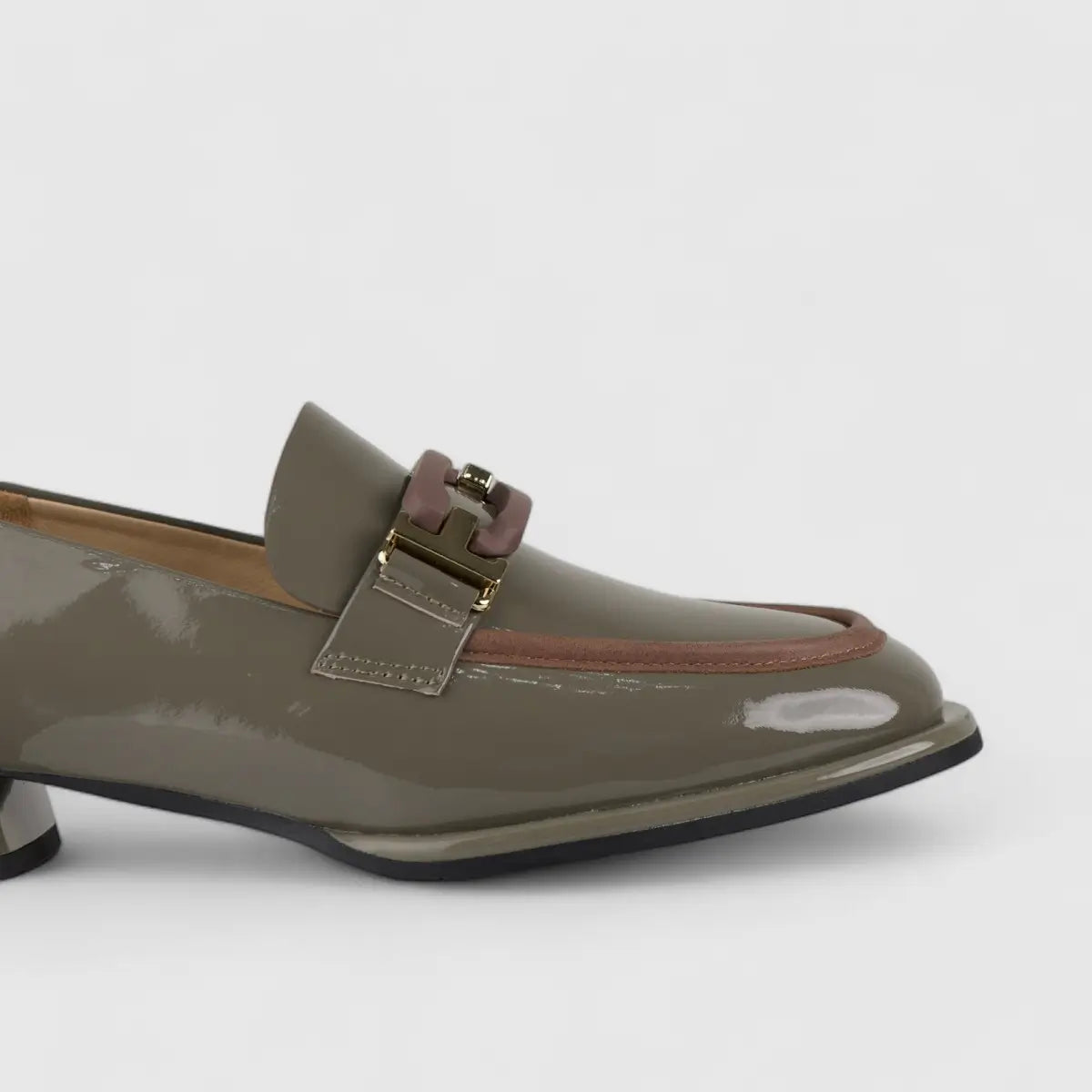 Morbido Ladies Loafers Grey BIL003 Loafers | familyshoecentre