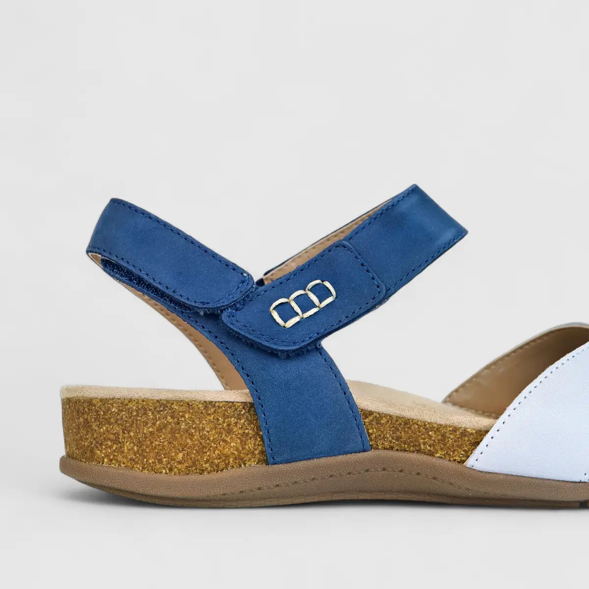 Hotter Ladies Comfort Fisherman Sandal Denali Blue Multi HT81