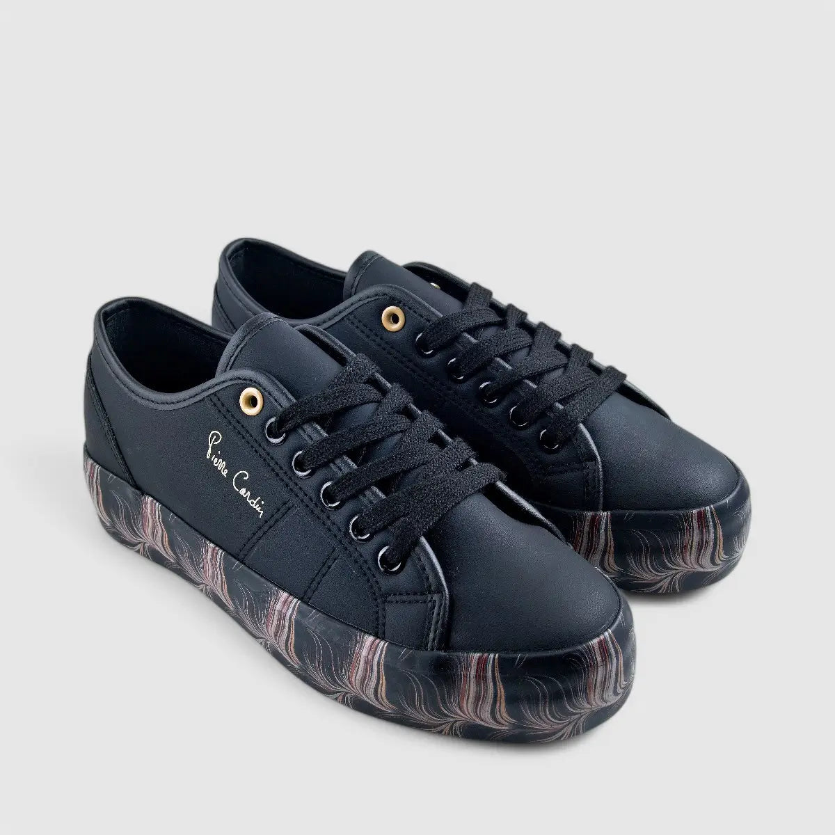 PC Casual Sneaker Black Multi 10689 PC218 Sneakers | familyshoecentre