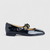 Morbido Ladies Leather Pump Black PON007