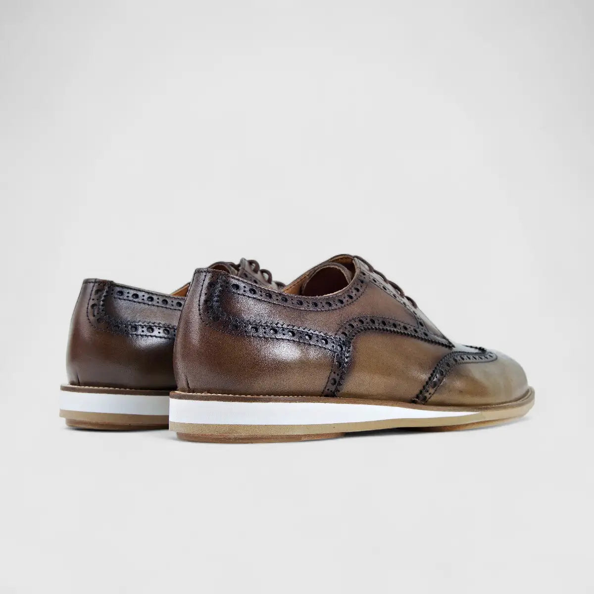 Bulletti Leather Brouge Oxfords Walnut 24-434 BC1