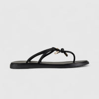 Bulbul Flat Bling Thong Sandal Black HAR015 Sandals | familyshoecentre