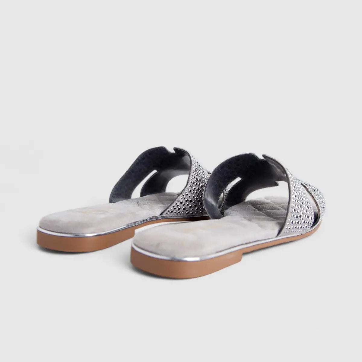 Bulbul Ladies Evening Slide Silver HAR053