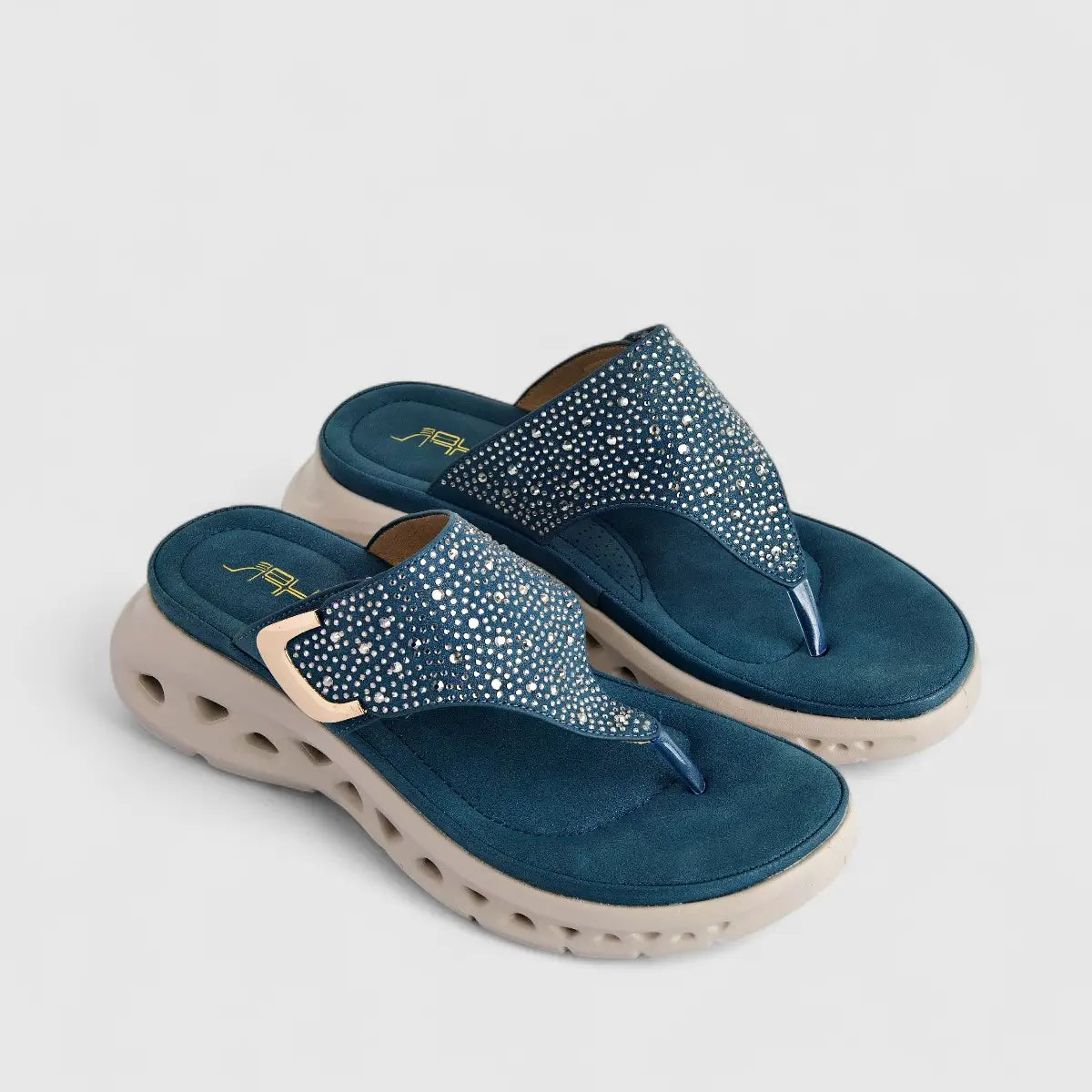 Bulbul Ladies Comfort Sandal HAR027 Blue