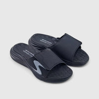 Skechers Mens Vapor Foam Slide Sandal Black 232993 Sandals | familyshoecentre
