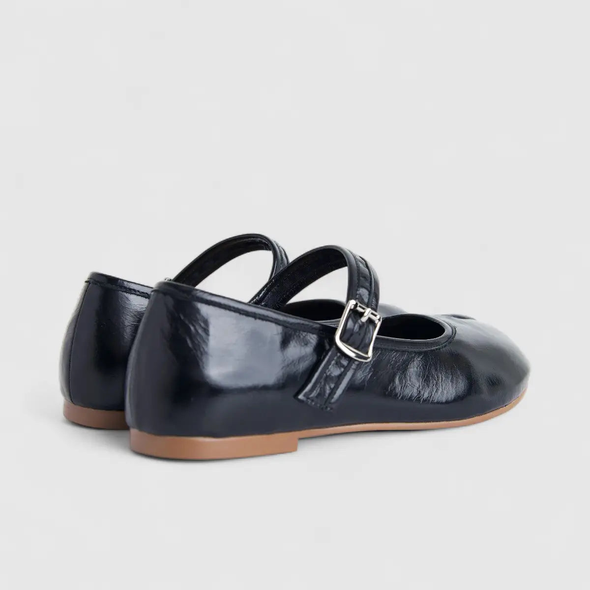 Morbido Ladies Leather Pump Black PON012