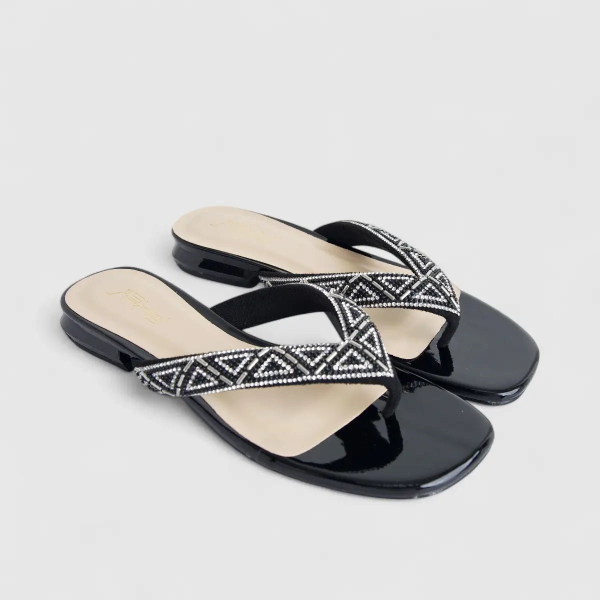 Bulbul Ladies Evening Sandal Black HAR060