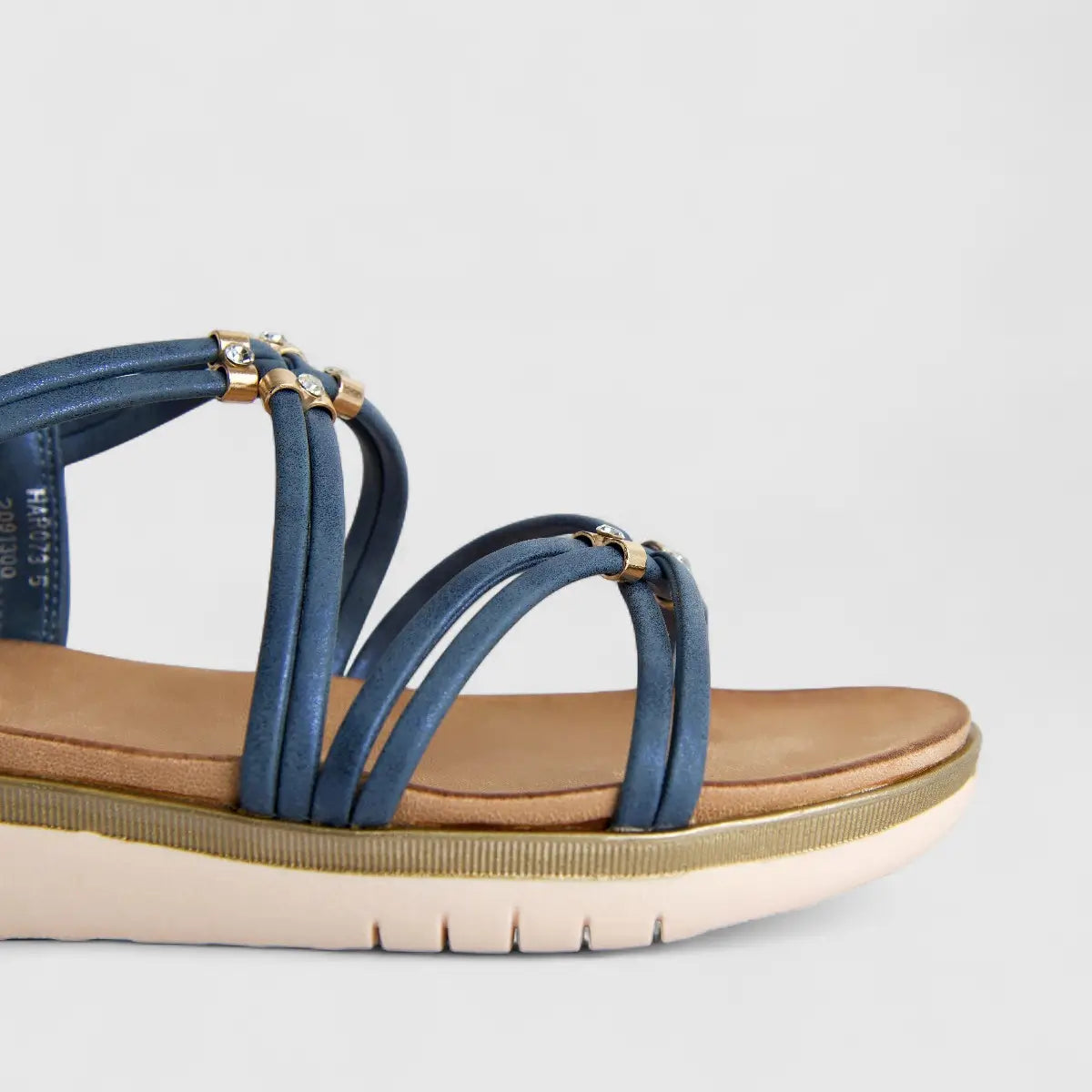 Bulbul Ladies Comfort Sandal Blue HAR073