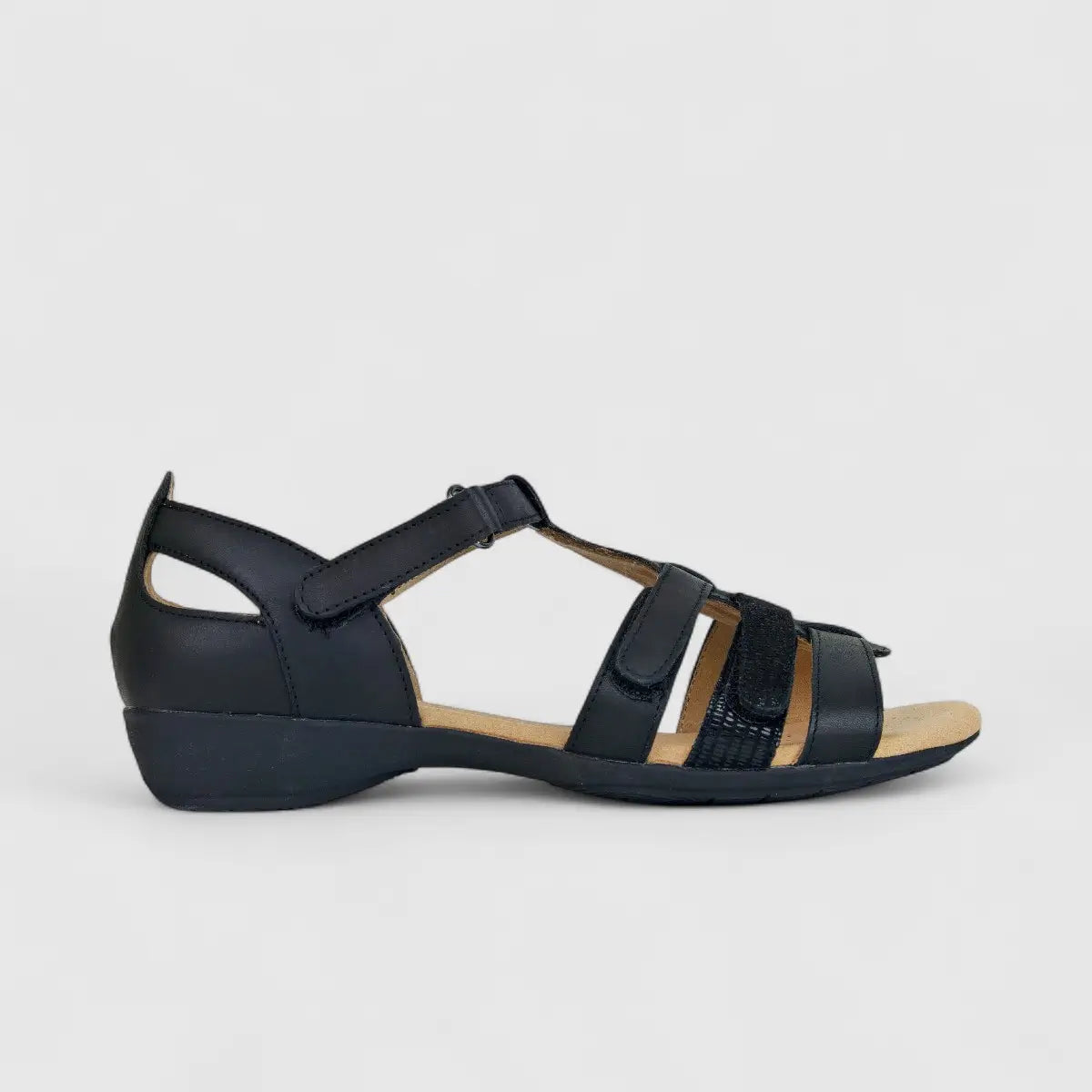 Hotter Ladies Comfort Sandal Solei Black HT75