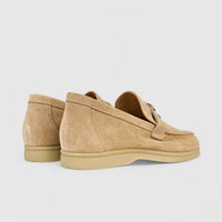 Bulletti Ladies Suede Loafer W2406080 Khakhi BL4 Loafers | familyshoecentre