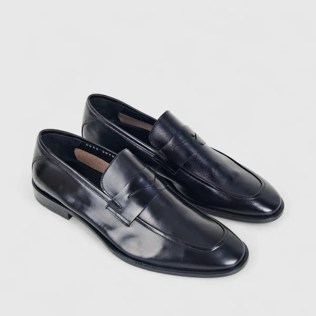 Formales Men's Leather Slip On 0432 Black FC117