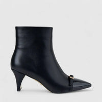 Bulbul Ladies Low Heel Ankle Boot Black CAR26-9